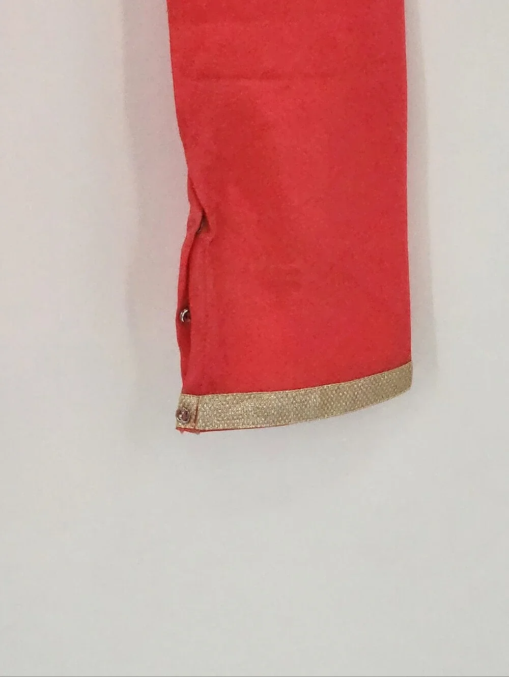 Girls Red Embellished Anarkali Set with Matching Leggings By For Kids Sz 8 Years